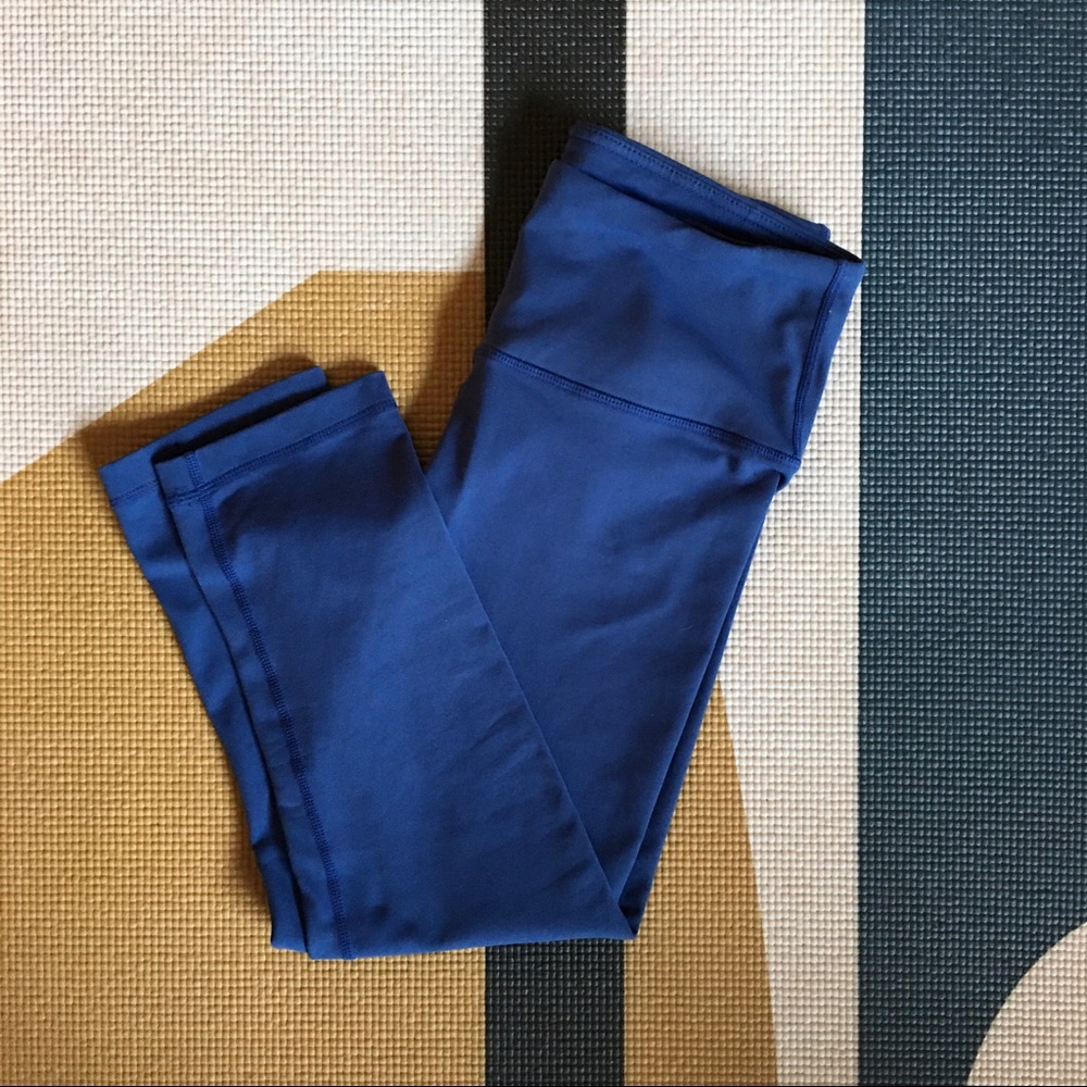 90 Degree by Reflex Crop Leggings Blue S